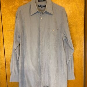 Men's Casual Olive  Button Down Shirt Smooth Straight‎ Fit